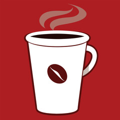       Coffee cup logo icon vector illustration.
