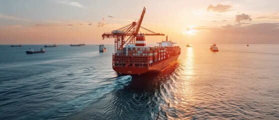 Obraz premium Shipyard workers servicing vessels, maritime maintenance, shipyard operations