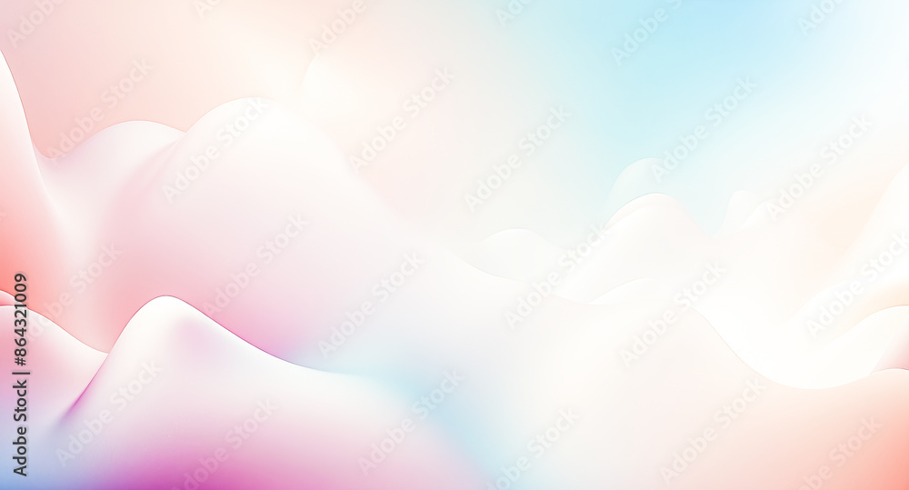 Poster abstract gradient background with white wavy lines