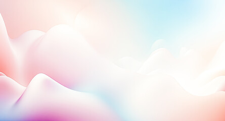 Abstract Gradient Background with White Wavy Lines