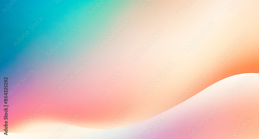 Poster abstract blurred gradient background with a smooth curve