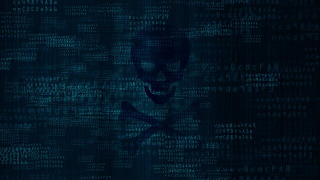 Computer hacking malware attack threat on computer system concept