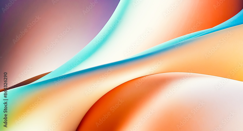 Poster abstract gradient background with curved lines