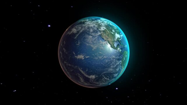 Realistic Earth Zoom to Countries from Space and Orbit Iraq Version 4K 60 FPS