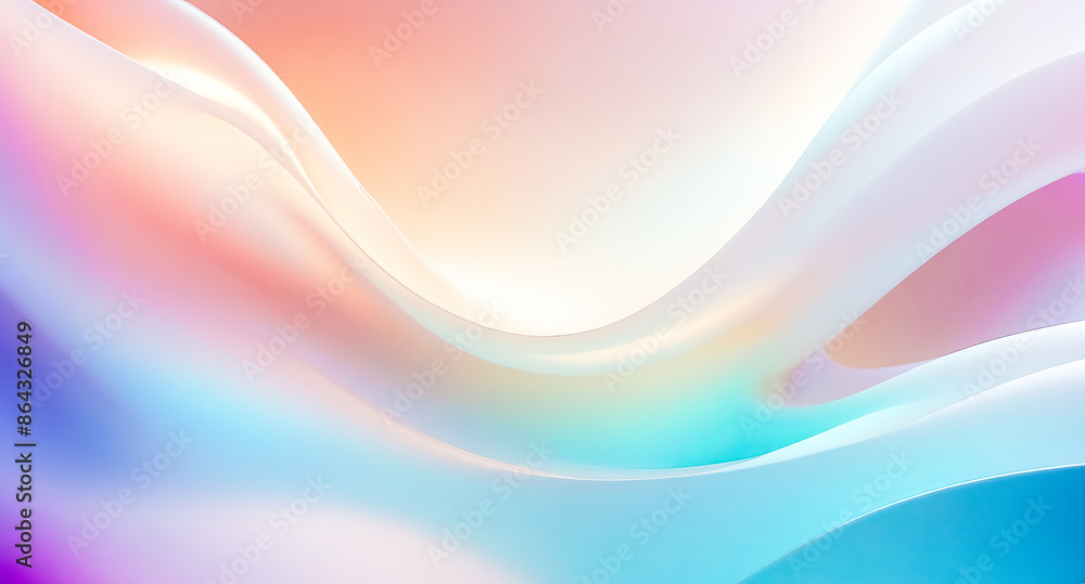 Poster abstract colorful gradient background with smooth curves