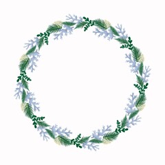 Silverdust plant botanical frame