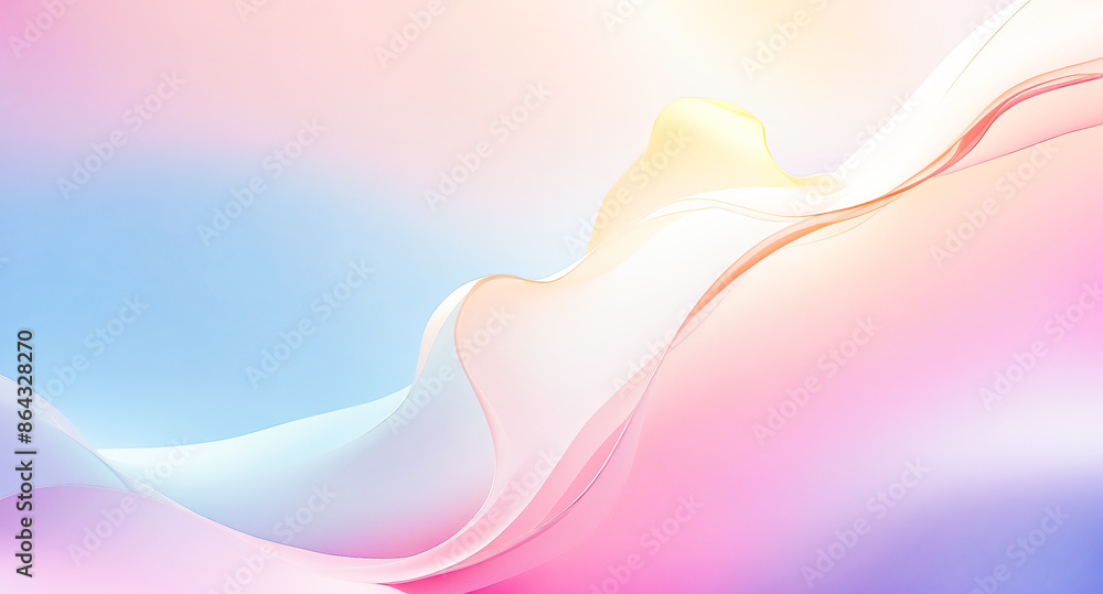 Poster abstract gradient background with fluid shapes