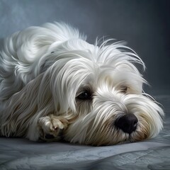 West Highland White Terrier portrait, isolated