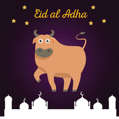 Eid Ul Adha Mubarak Islamic Festival Social Media Post Template