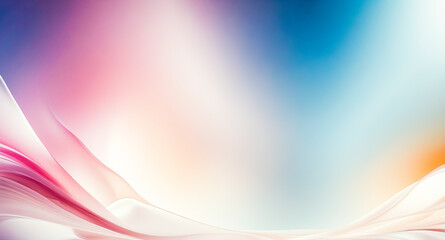 Obraz premium Abstract Pastel Gradient Background with Wavy Lines