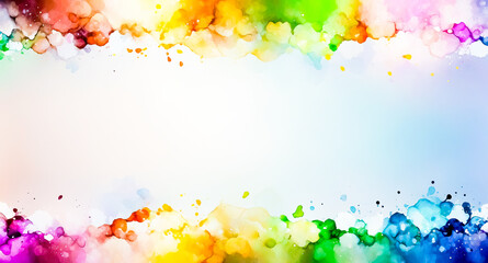 Abstract Colorful Watercolor Background