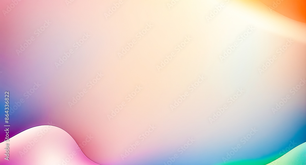 Poster abstract background with colorful gradient and swirling shapes
