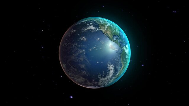 Realistic Earth Zoom to Countries from Space and Orbit Namibia Version 4K 60 FPS