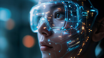 futuristic image neon colors