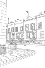 Coloring the house scenery,색칠하기,컬러링,컬러링북