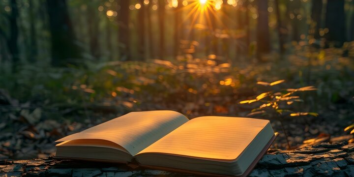 Gratitude journal promotes mental wellness through positive reflections and mindfulness practices. Concept Mindfulness, Gratitude, Mental Wellness, Positive Reflections, Journaling