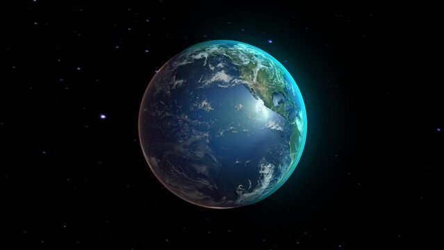 Realistic Earth Zoom to Countries from Space and Orbit Eritrea Version 4K 60 FPS
