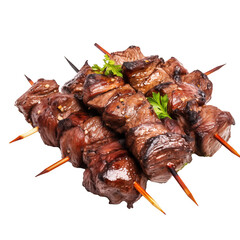 Beef Kebabs Skewers Beef grilled cube  Transparent PNG
