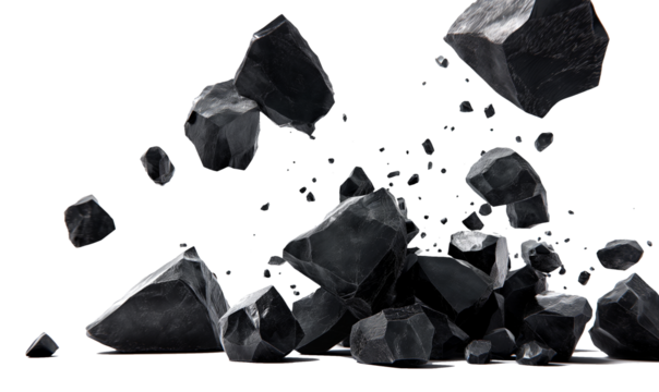 Falling rock transparent png