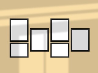 Picture frame hanging on a minimal wall