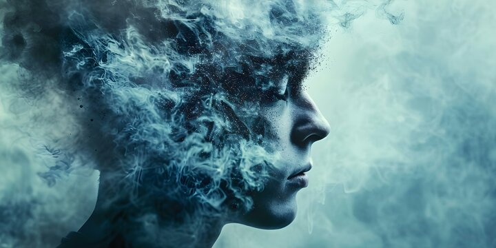 Schizophrenia distorts reality fragments the self and creates hallucinations. Concept Mental Health, Schizophrenia, Reality Distortion, Hallucinations, Fragmented Self