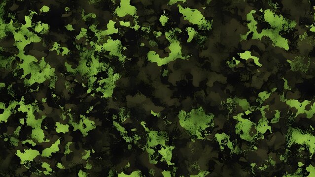 
Camouflage background, classic military style clothing.  camouflage print. Dark green khaki texture.
