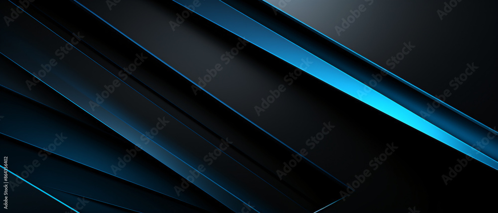 Poster modern black blue abstract background. minimalist color scheme with contemporary design elements.
