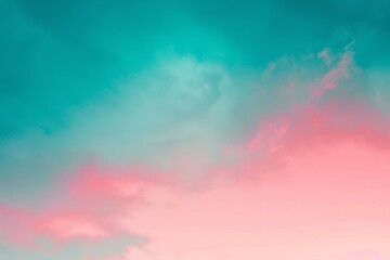 Naklejka premium Abstract pink and teal background with smooth gradient