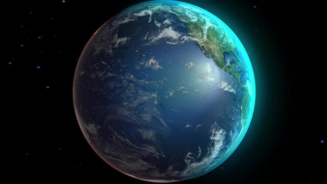 Realistic Earth Zoom to Countries from Space and Orbit Democratic Republic of Congo Version 4K 60 FPS
