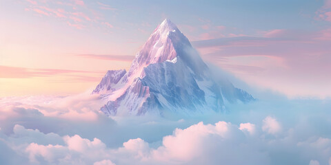 Fototapeta premium High mountains in the clouds