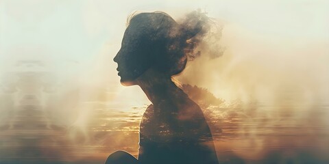 Persons mental health affected by mental disorder. Concept Mental Health, Mental Disorder, Well-being, Coping Strategies, Support Systems