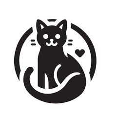 Cat Silhouette Vector Illustration 