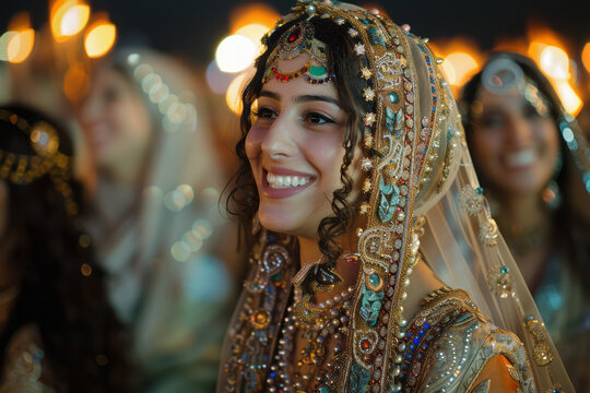 Elegant Lebanese wedding featuring traditional dresses, Dabke dance, and luxurious settings,