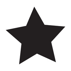 star- Vector icon on white background. Black star - vector Illustration.