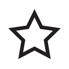 star icon vector on a white background. star icon, black symbol, star vector sign. Eps file 10