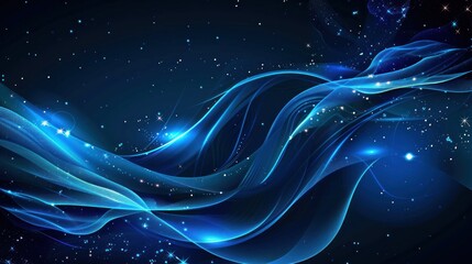 Abstract Blue Waves and Stars