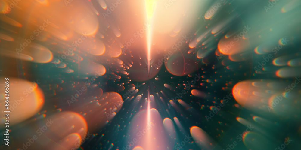 Poster abstract illustration of singularity concept. origin of life. space and science. background image. c
