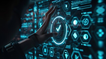 Efficient Technology Hand Reaching for Completion in Dark Hightech Environment