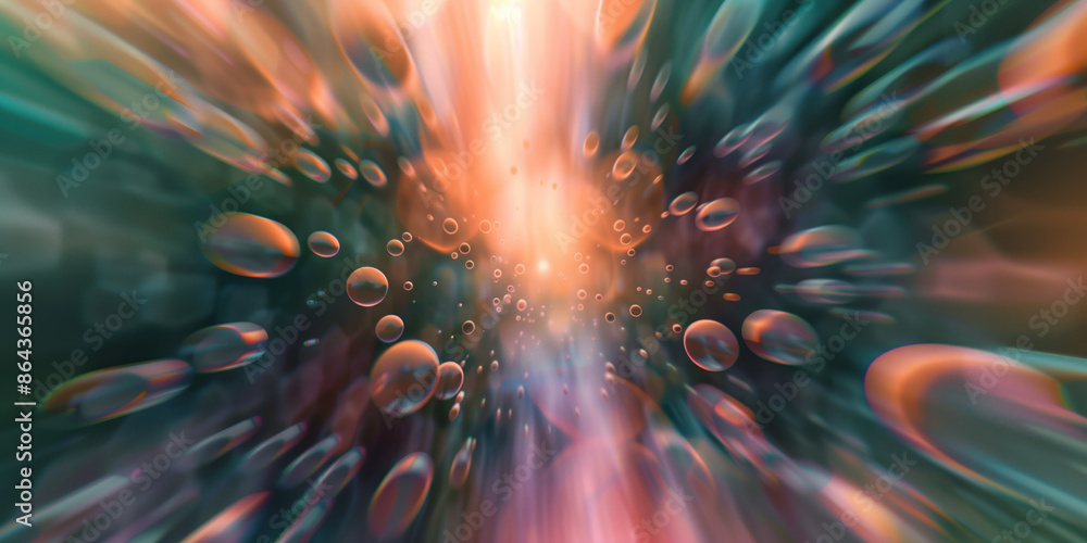 Poster abstract illustration of singularity concept. origin of life. space and science. background image. c