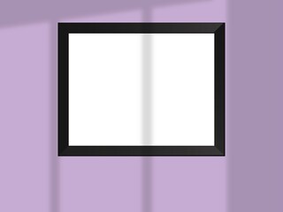Minimal picture poster frame mockup