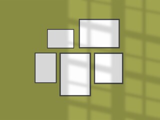 shadow overlay effect, various mock-ups