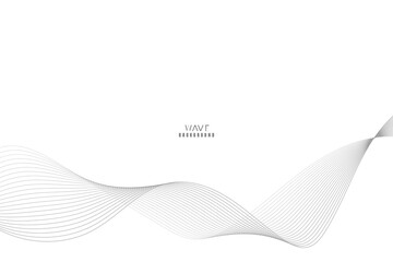 Abstract vector modern background with blue wavy lines and particles. Technology backdrop.
