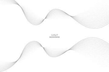 Abstract vector modern background with blue wavy lines and particles. Technology backdrop.
