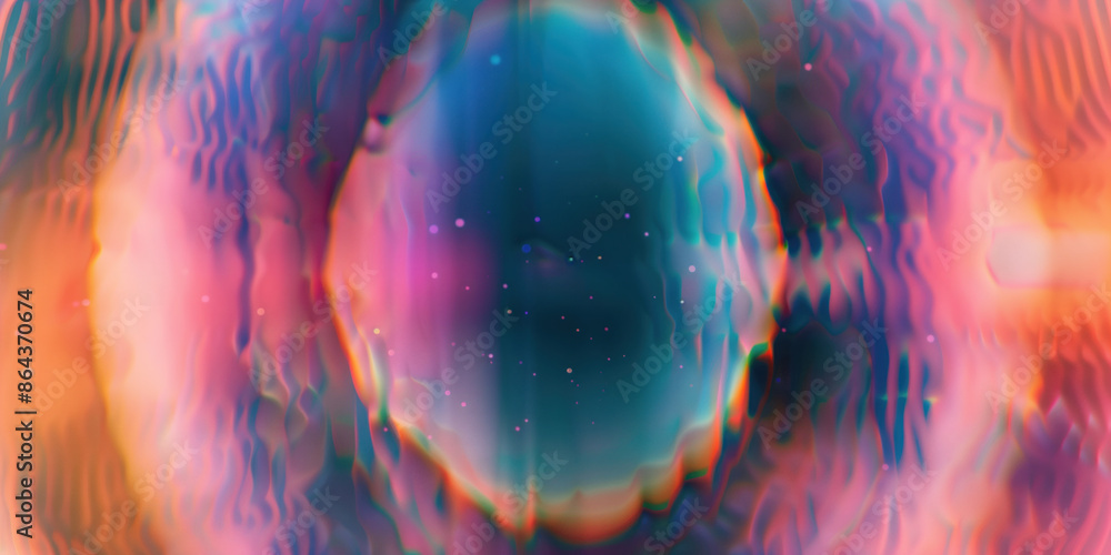 Poster abstract illustration of singularity concept. origin of life. space and science. background image. c