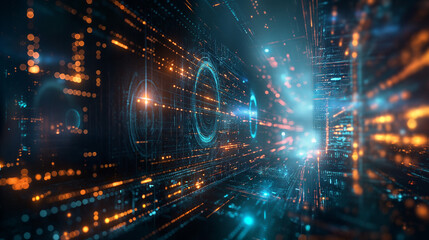futuristic image neon colors