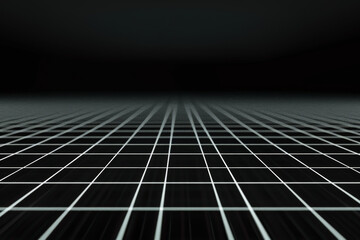 Abstract Grid Background with Black and White Lines for Modern Tech or Futuristic Design