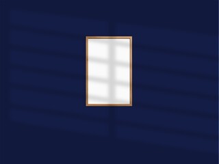 Frame mockup with Shadow Empty minimal Frame