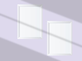 The frames are modern and stylish. The frames cast a small shadow