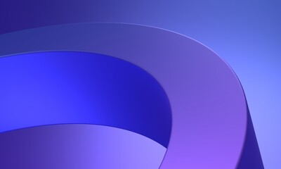 Fototapeta premium Abstract minimalist shapes, 3d render