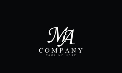 MA logo, Branding logo, Clothing logo, Gaming logo, MA letter logo